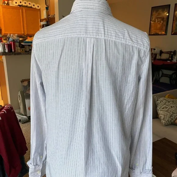 Striped Ruffle Cuff Button Down - Picture 5 of 5